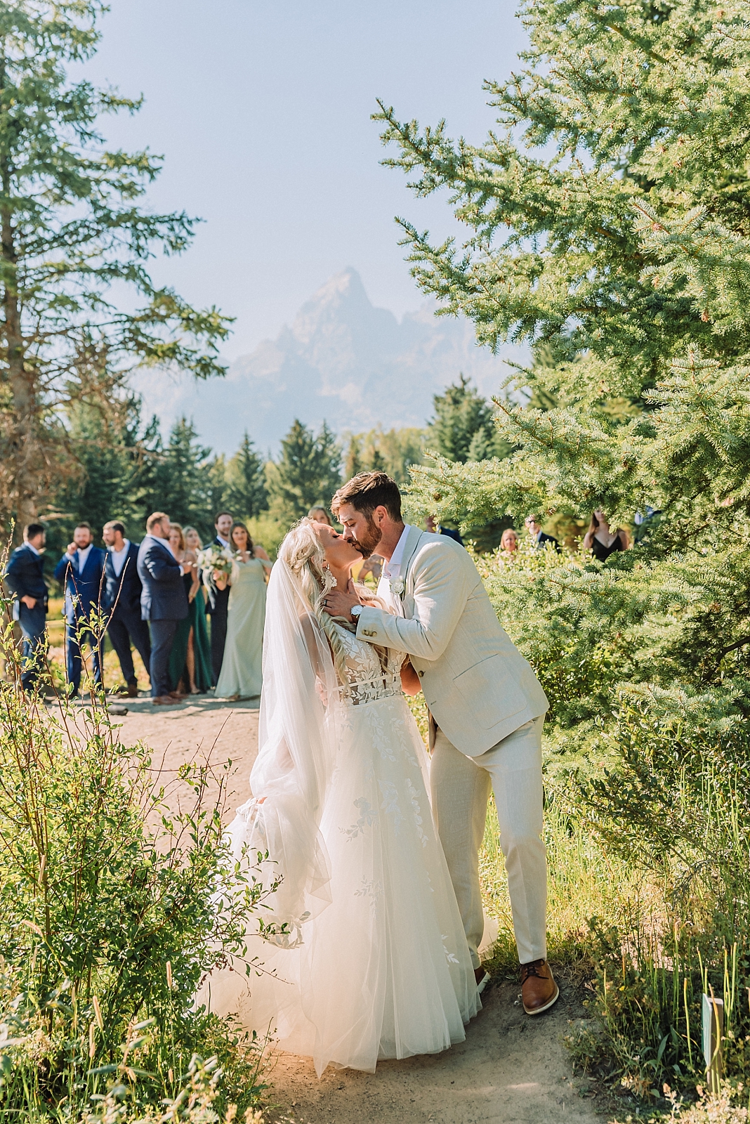 Jackson Hole micro-wedding, schwabacher's landing wedding ceremony, grand teton national park