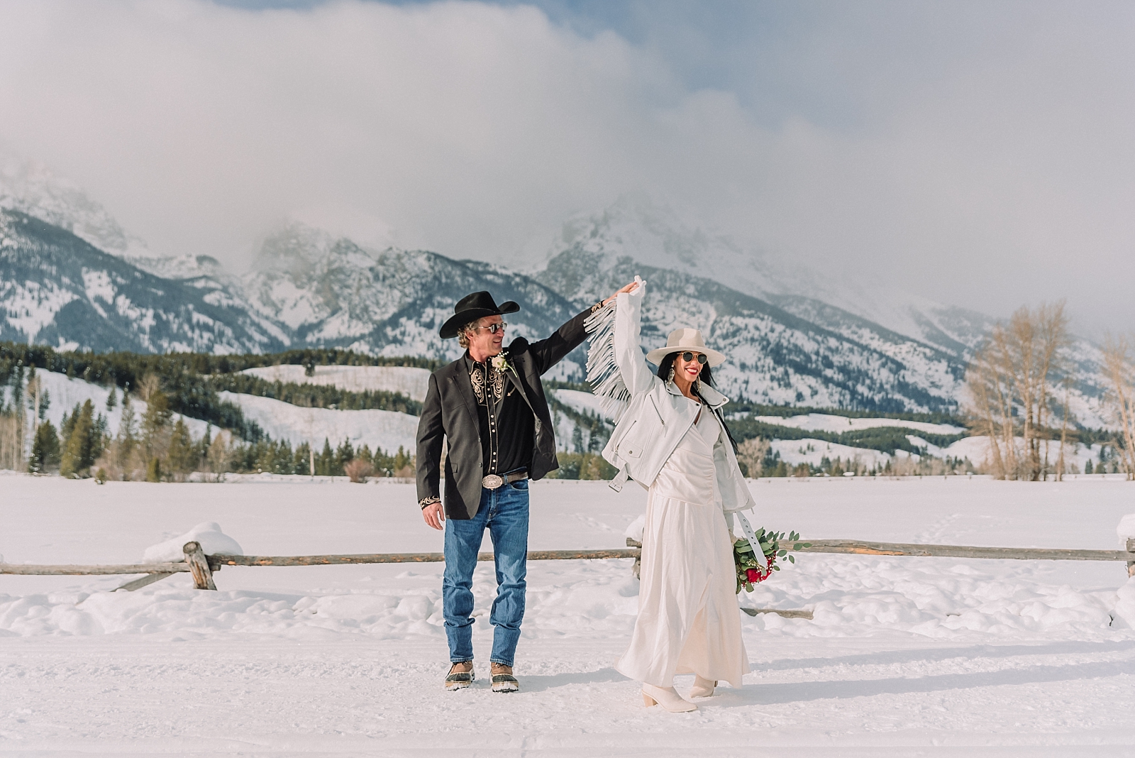 Jackson Hole Wedding Photographer, Wyoming Winter Wedding, elopeemnt