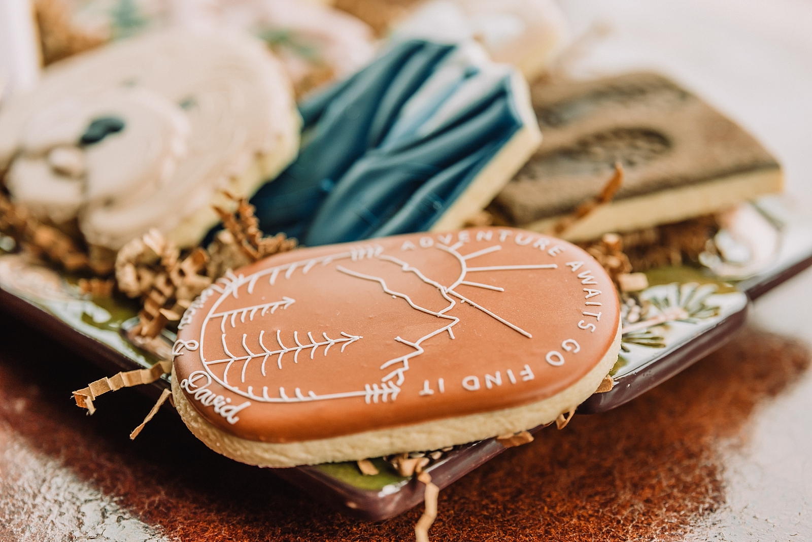 dreamy wedding details, custom cookies