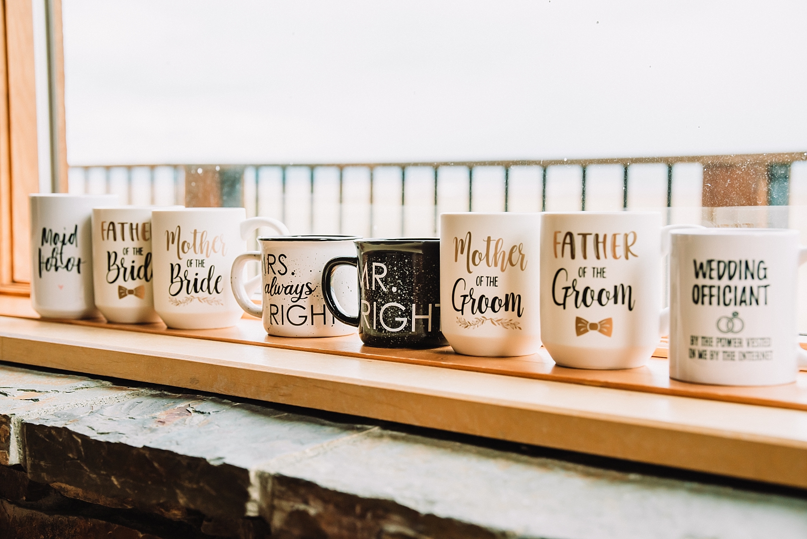 custom coffee mugs for bridal party gifts and favors