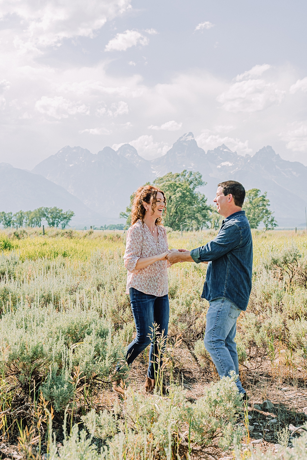 couple dancing during mormon row honeymoon portraits