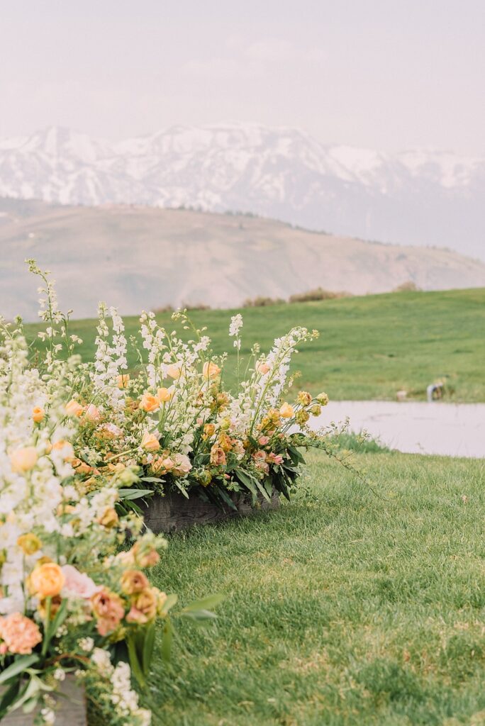 spring wedding at Amangani Resort in Jackson Hole Wyoming Photography