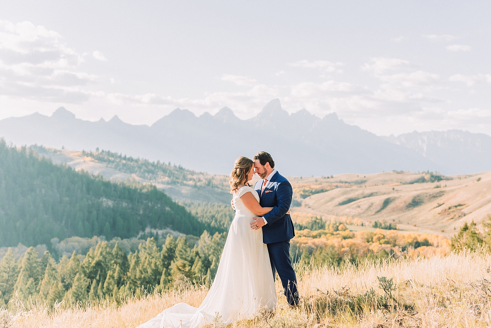 wedding tree ceremony, intimate teton elopement photography packages