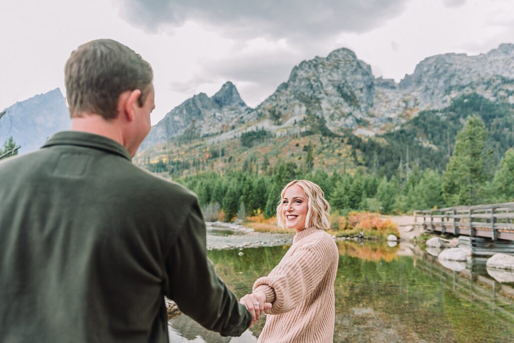 string lake engagement pictures, grand teton national park engagements, where to propose