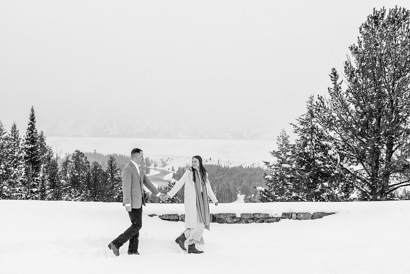 snowy wedding day in jackson hole