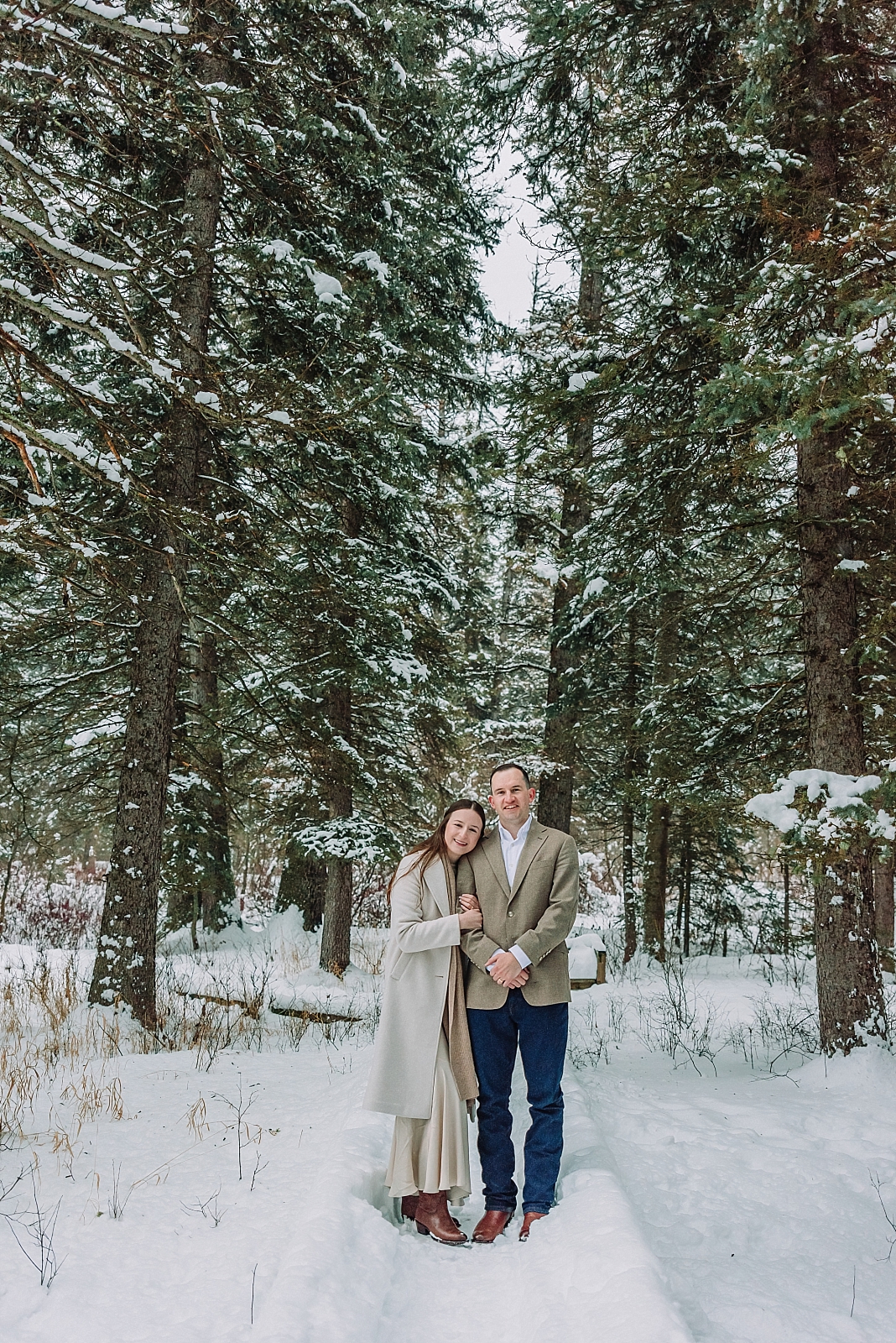 winter wedding photography in the national forest, jackson hole wedding photography