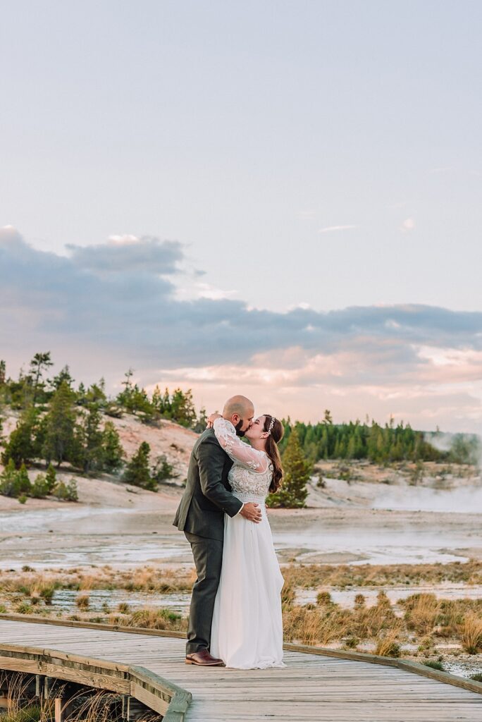 Norris Geyser Basin Elopement, Wyoming wedding photographer, Yellowstone National Park Elopement Photography