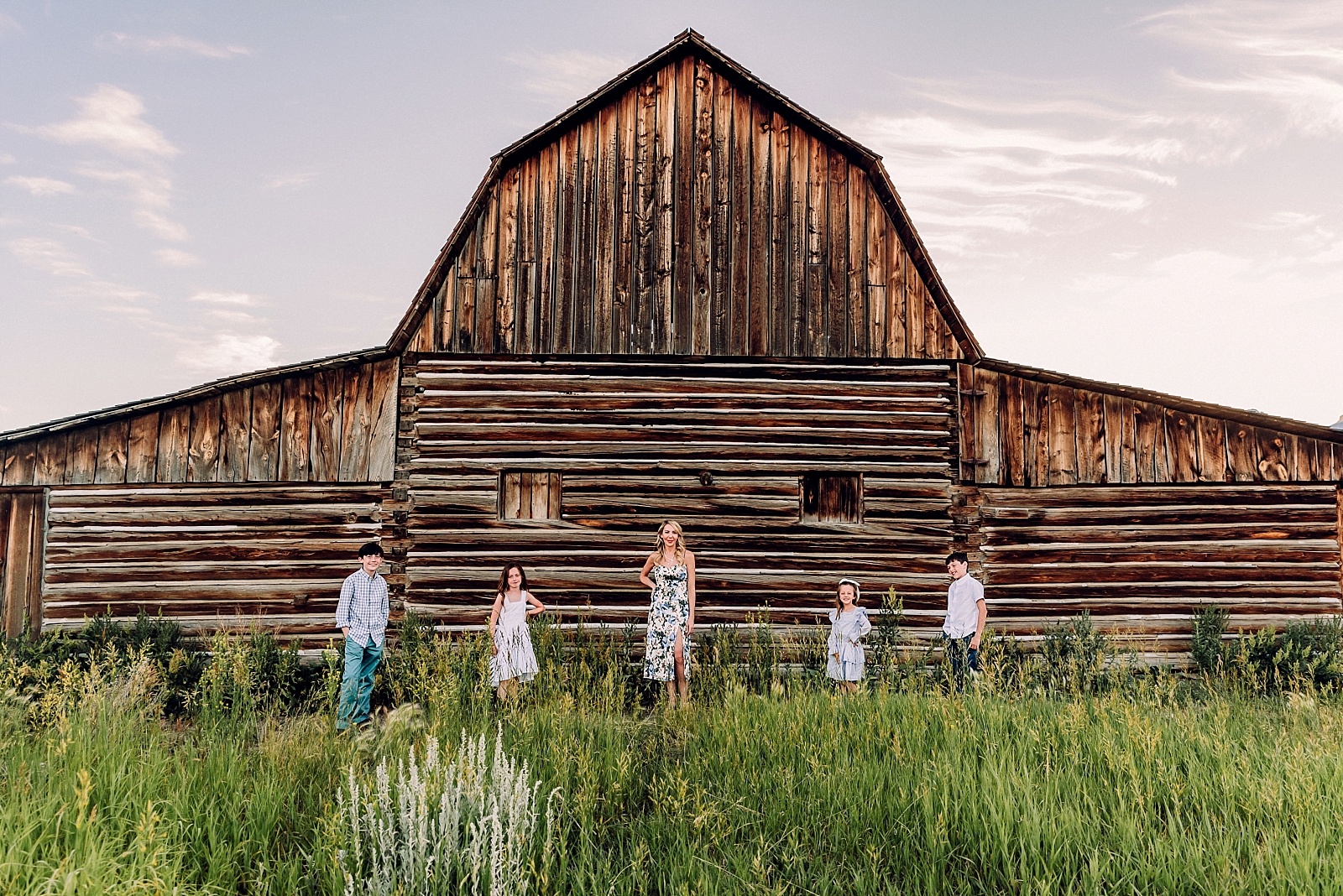 Mormon Row Barns, Jackson Hole family photographer, where to take photos in the Tetons