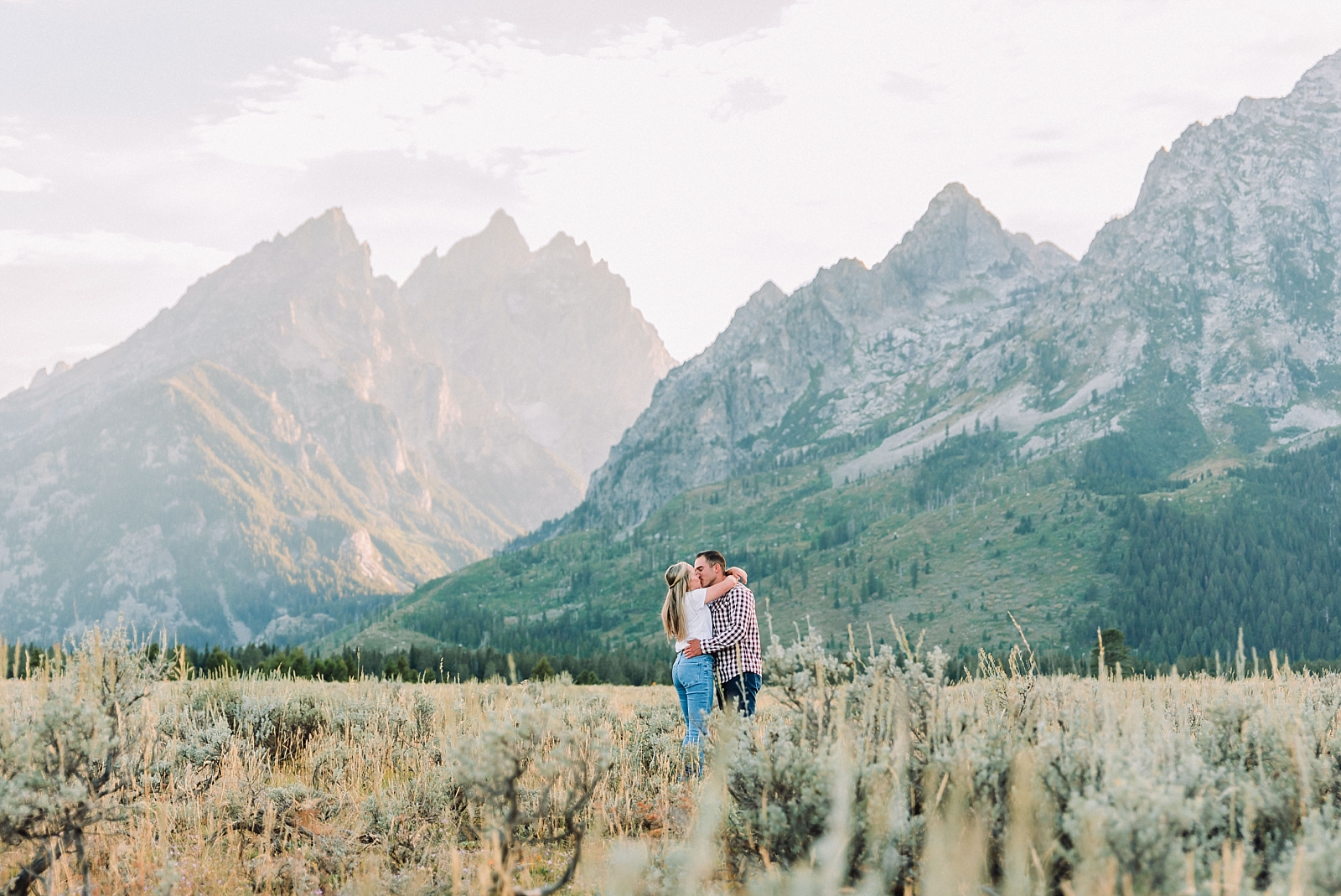 Grand Teton Engagements, posing ideas for engaged couples