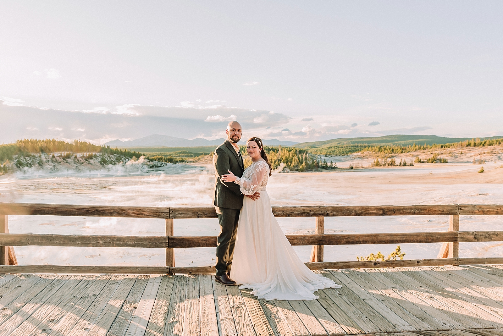 Norris Geyser Basin Elopement, Wyoming wedding photographer