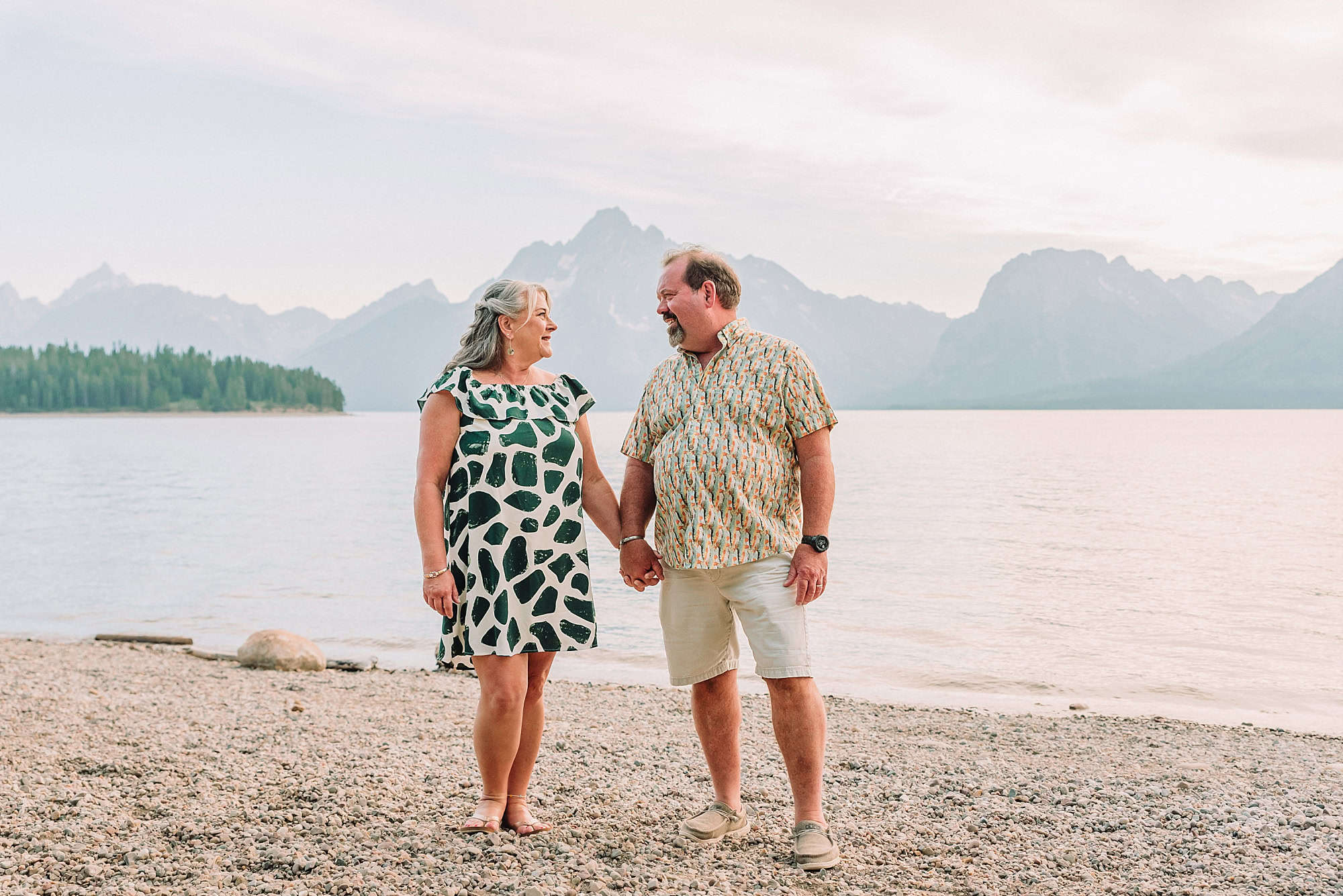 Colter Bay Anniversary Portraits, Jackson Hole Photographer, beach wedding photos, lakeside couple portraits