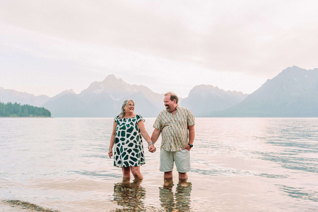 Colter Bay Anniversary Portraits, Jackson Hole Photographer, beach wedding photos, lakeside couple portraits