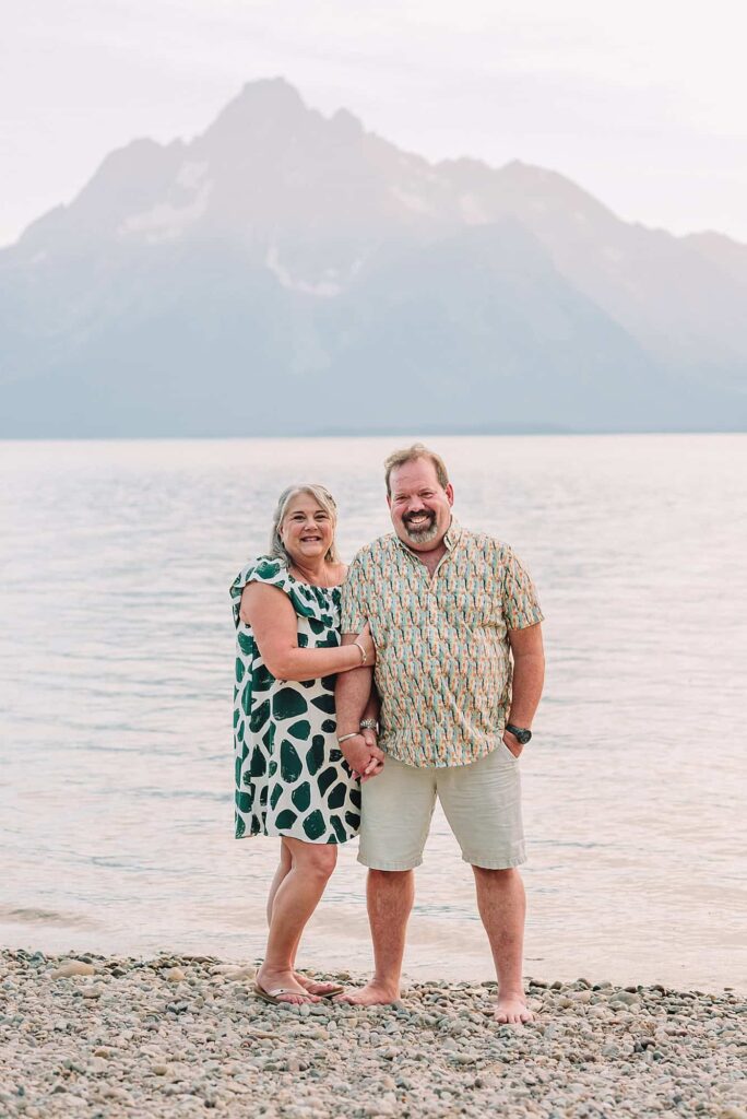 Colter Bay Anniversary Portraits, Jackson Hole Photographer, beach wedding photos, lakeside couple portraits