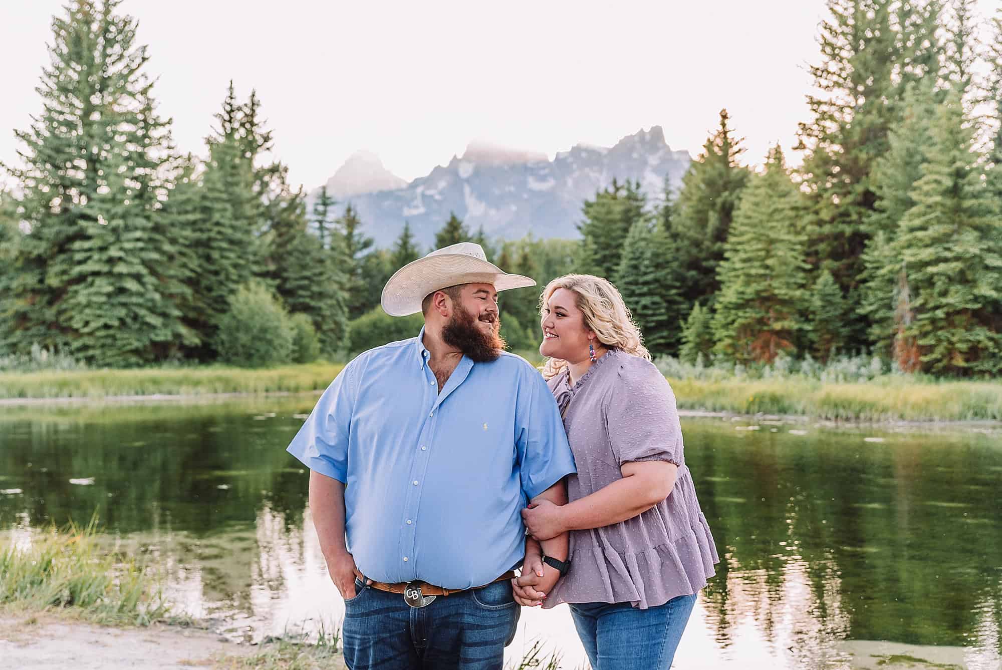 Schwabacher Landing Couple Portraits, Jackson Hole Photographer