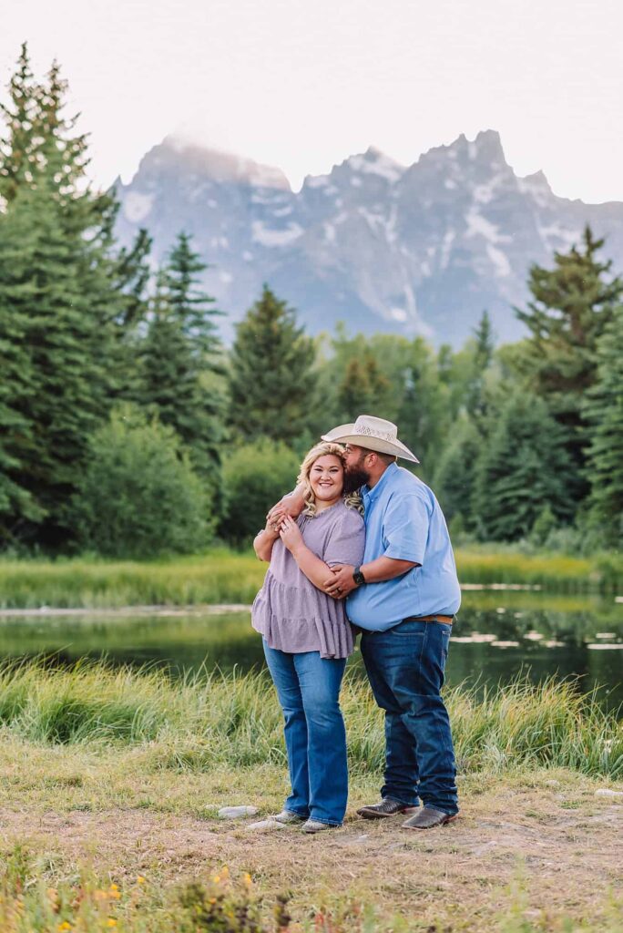 Schwabacher Landing Couple Portraits, Jackson Hole Photographer, grand teton engagements