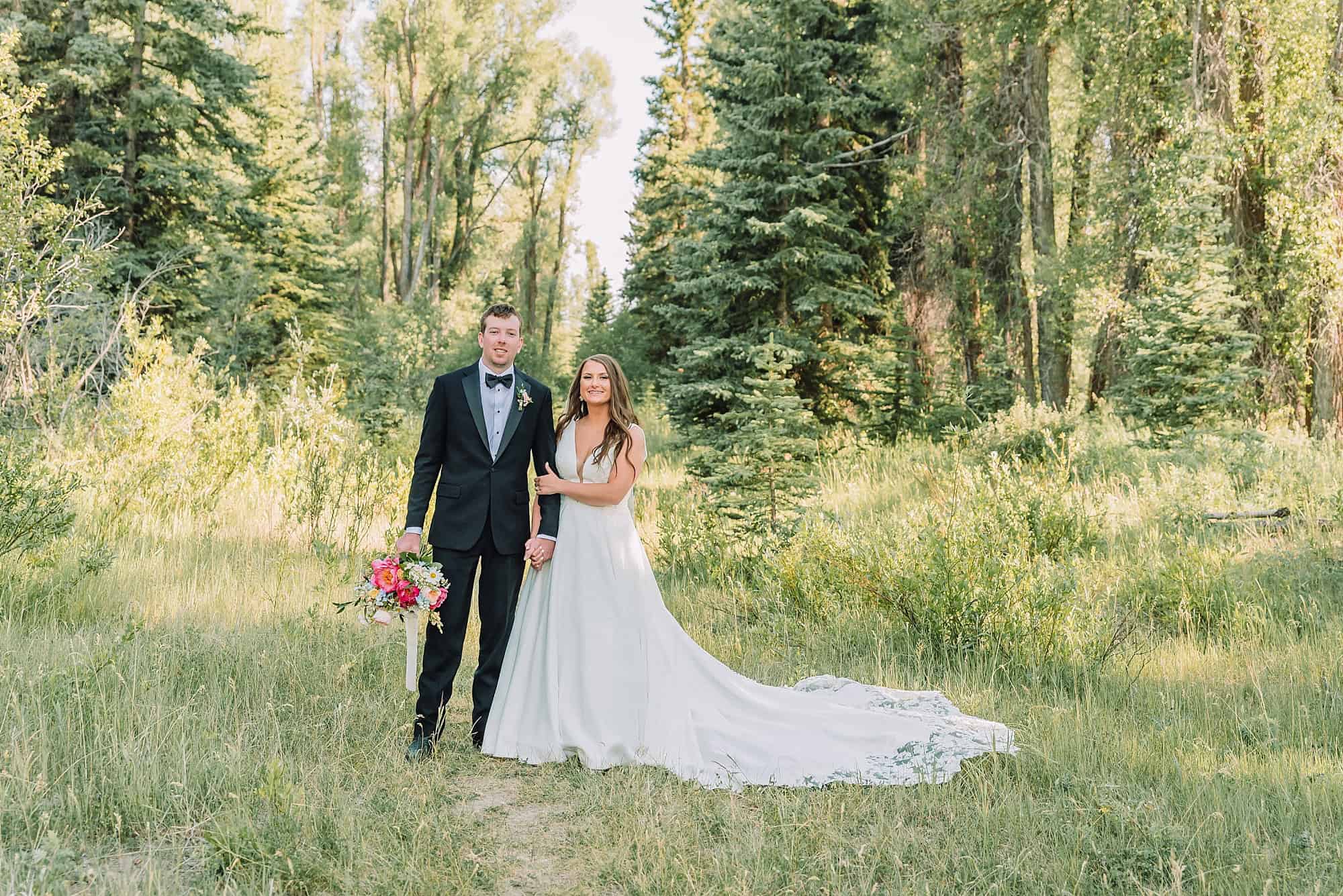 Schwabacher Landing Wedding Portraits with destination wedding photographer