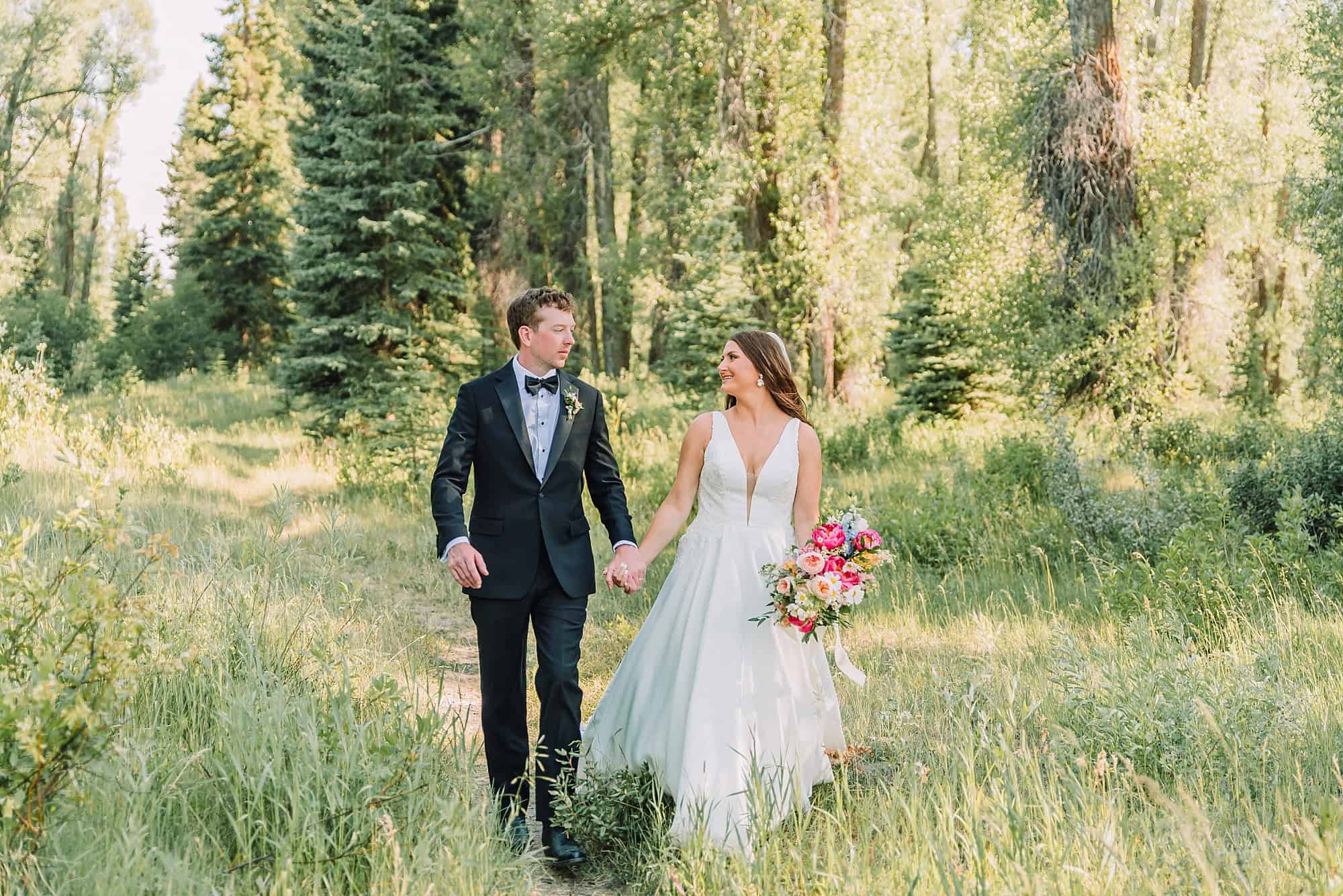 Schwabacher Landing Wedding Portraits with destination wedding photographer