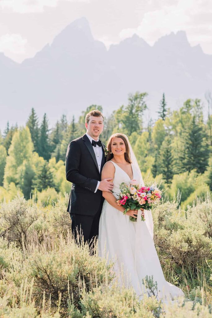 Schwabacher Landing Wedding Portraits with destination wedding photographer