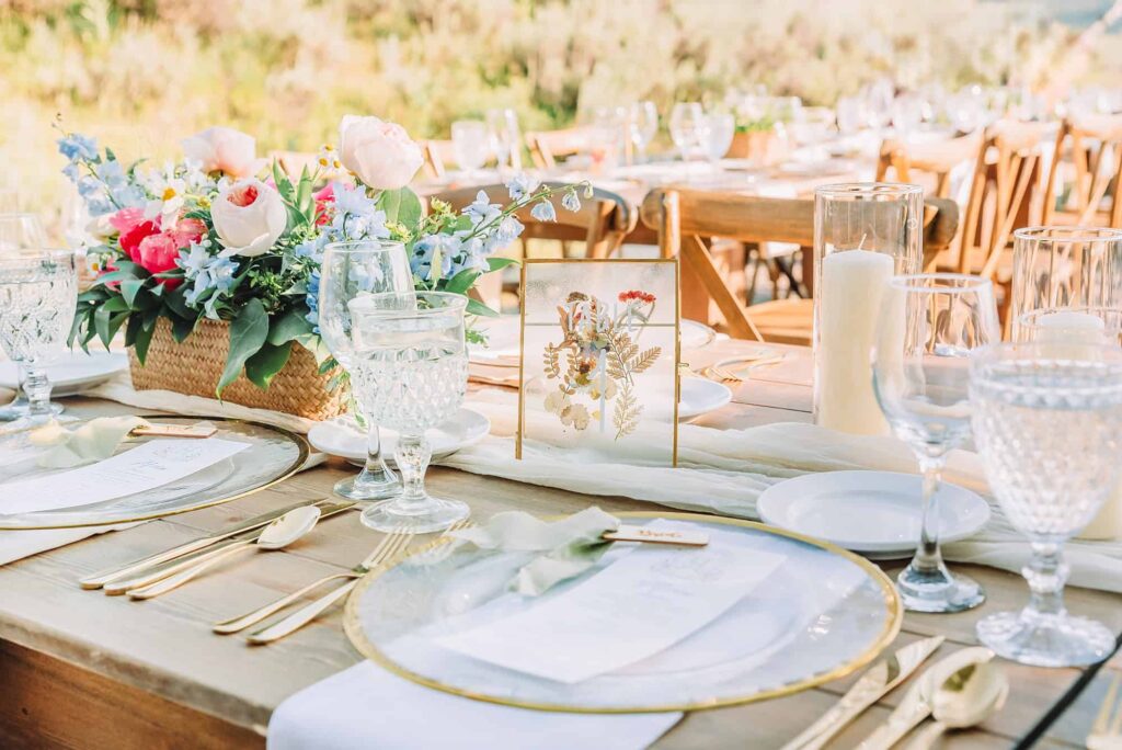 Spring Creek Ranch Summer Wedding, The White Antler Event Planning, Wedding Tablescapes