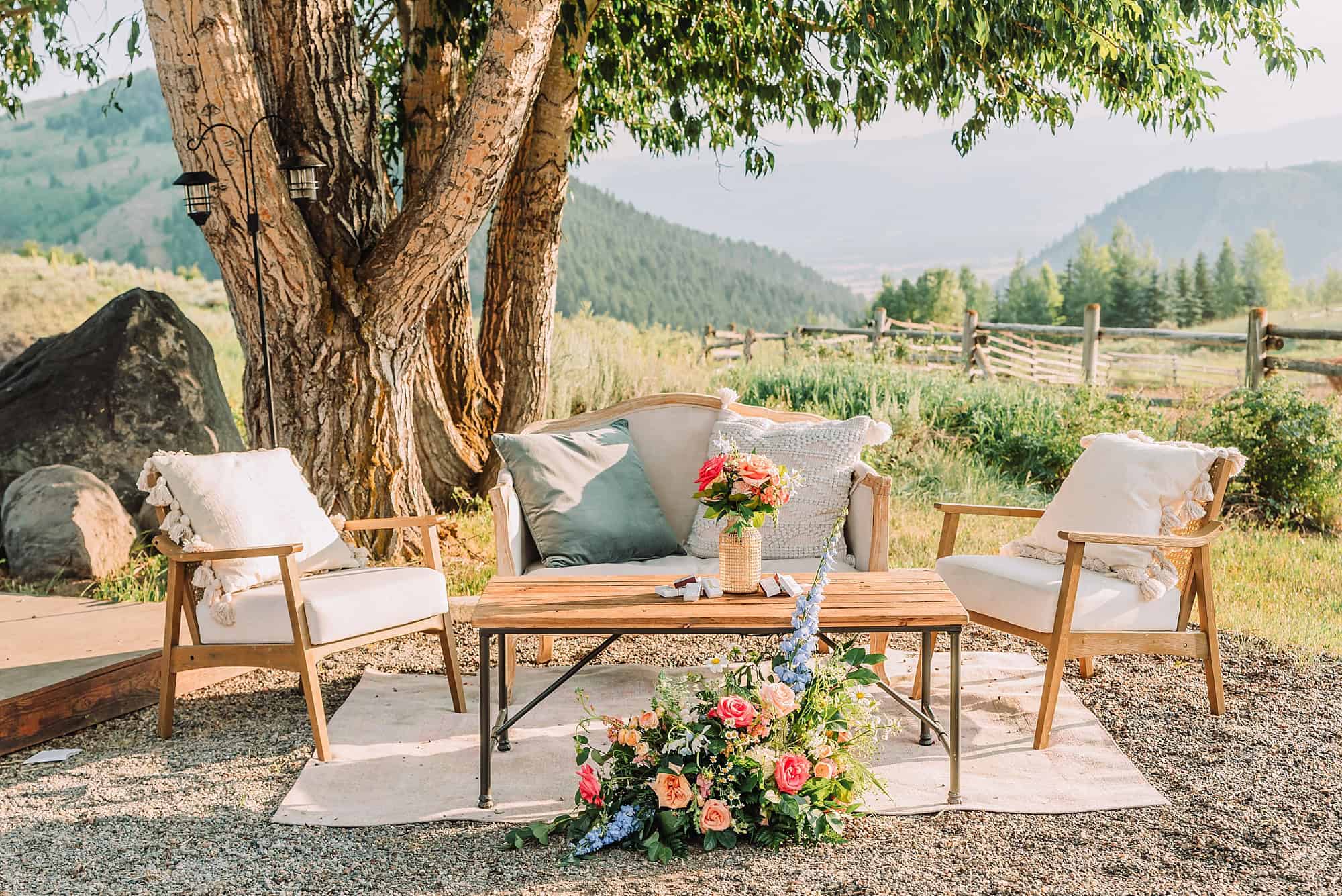 Spring Creek Ranch Summer Wedding, The White Antler Event Planning, Wedding Tablescapes