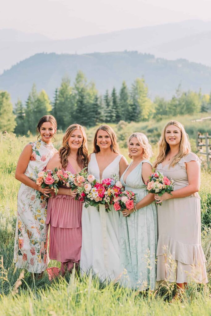 Wedding Party Photos at Spring Creek Ranch