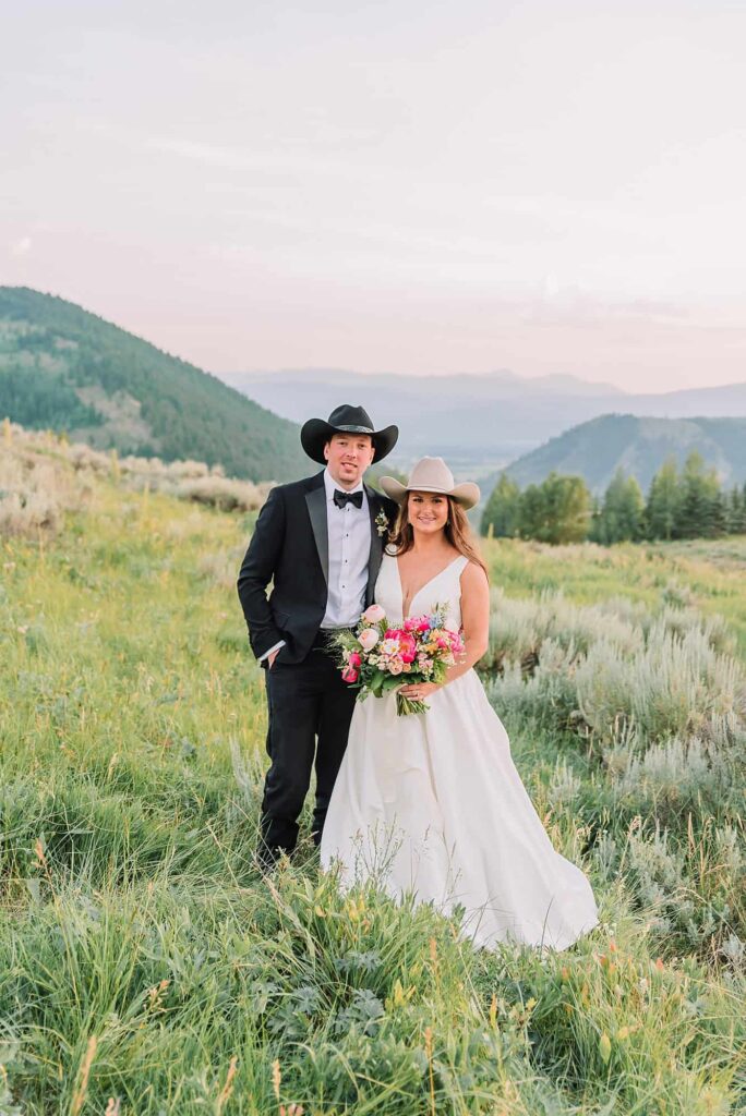 Spring Creek Ranch Summer Wedding Portraits, Jackson Hole wedding photographer, elopement photos, destination wedding photographer