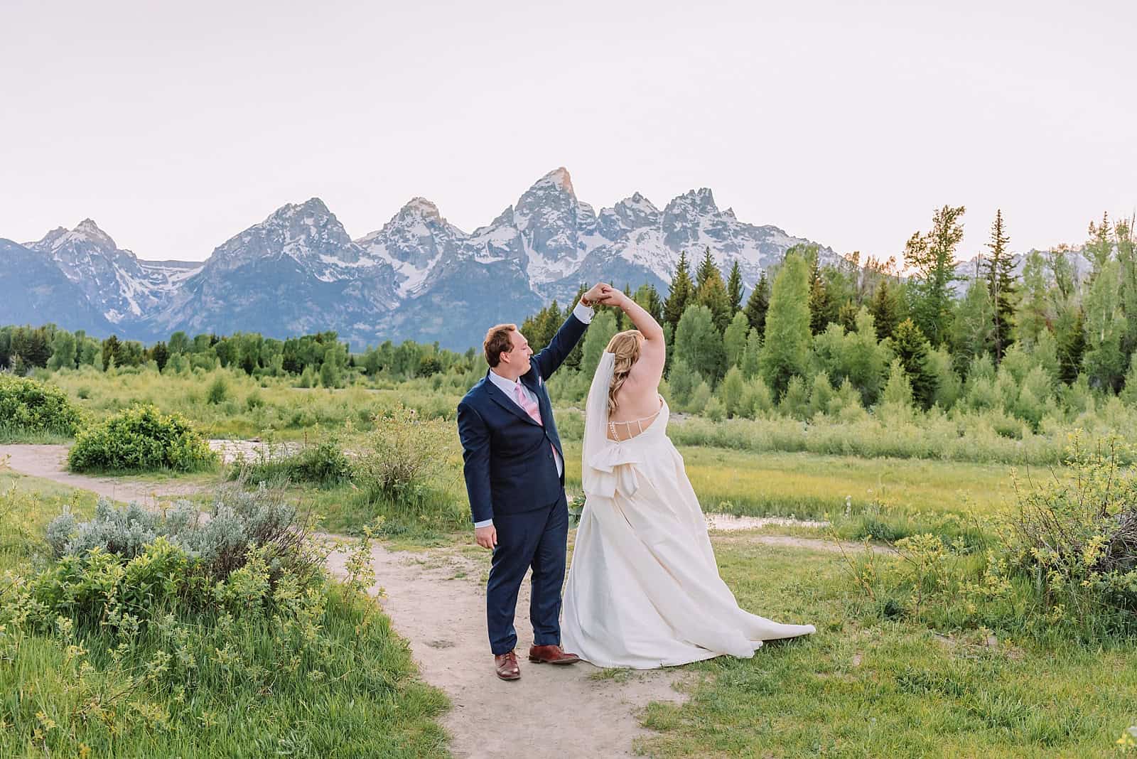 teton elopement with private vows, jackson hole elopement photographer, eloping in jackson hole wyoming