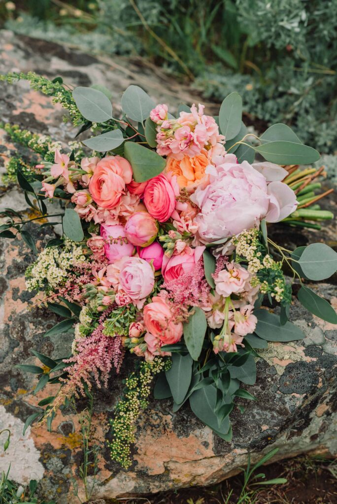 MD Floral wedding bouquet, pink wedding flowers