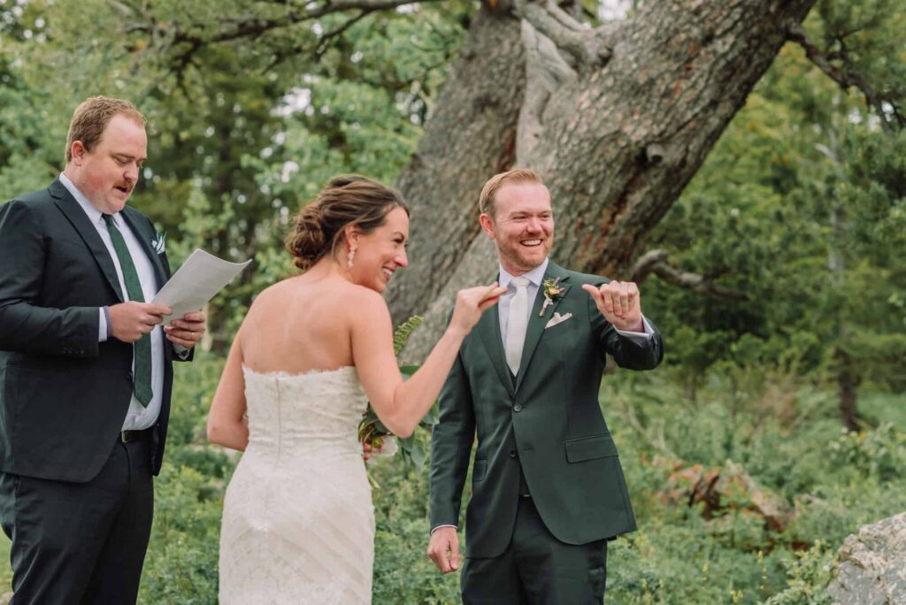 The wedding Tree ceremony in Kelly Wyoming, Jackson Hole Wedding Photographer