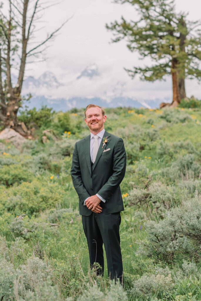 Wedding Portraits for Bride and Groom at the Wedding Tree