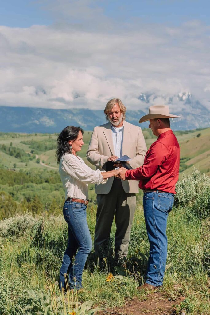 Western Vow Renewal, The Wedding Tree Ceremony in Jackson Hole Wyoming