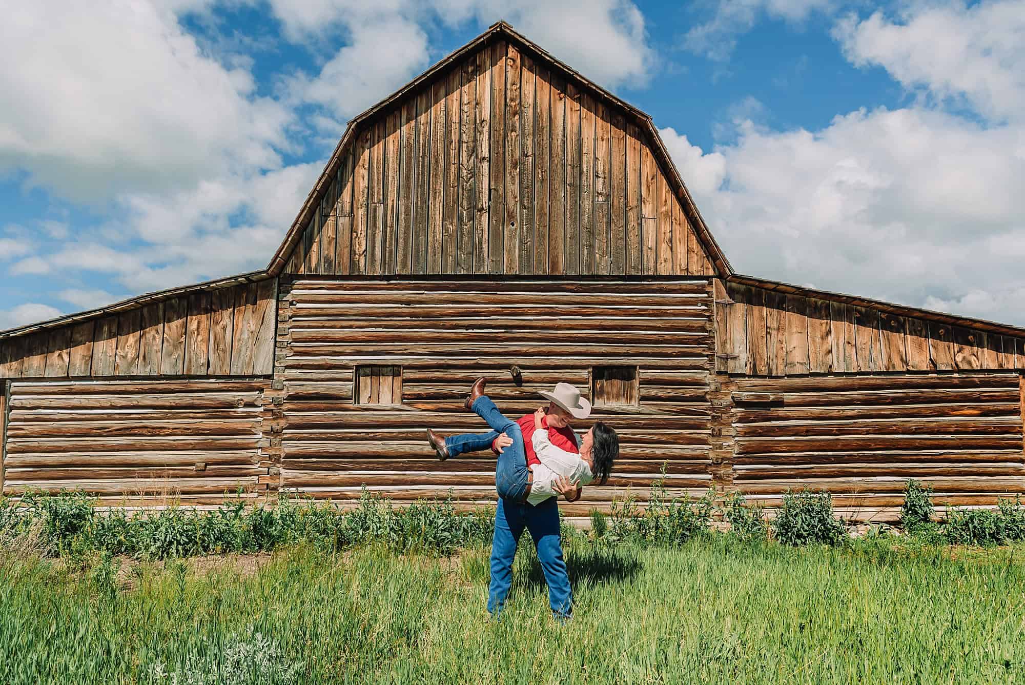 Famous Mormon Row Barns, Jackson Hole Photographer, Western Vow Renewal