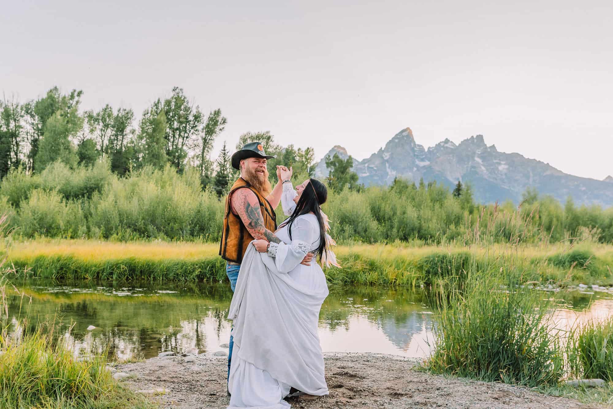 western vow renewal portraits, mountain wedding, jackson hole photographer, anniversary photos