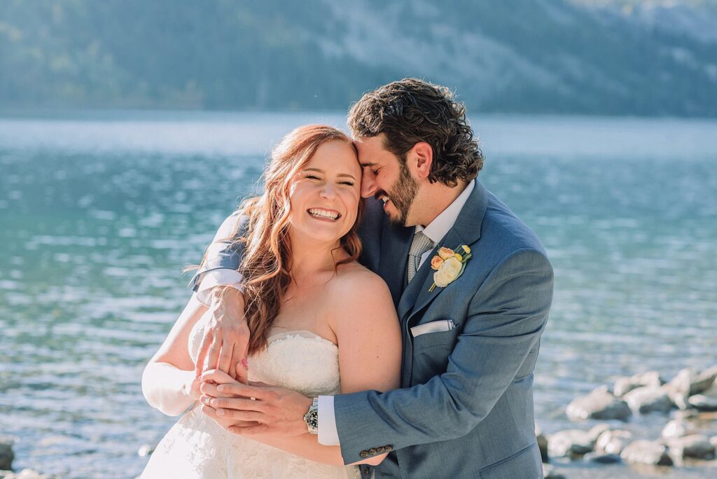 Grand Teton Elopement Photographer Mountain Elopement Photographer Adventure Elopement Photographer Grand Teton Grand Teton Destination Wedding Photographer Wyoming Elopement Photographer Outdoor Elopement Photographer Wyoming mountain wedding nature wedding timeless wedding classy wedding jenny lake wedding portraits romantic wedding dresses