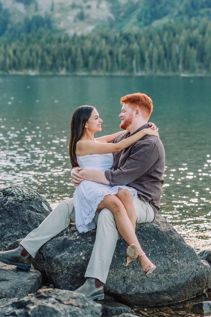 jackson hole engagement photographer engagement photo ideas spring summer engagement photo ideas grand teton engagement photos anniversary photos jackson hole photographer poses for couples