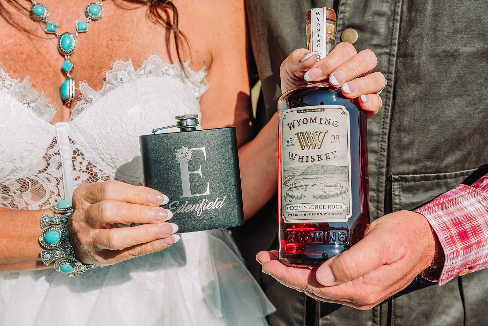 Adventure elopements in Jackson Hole Western-themed elopement in Wyoming