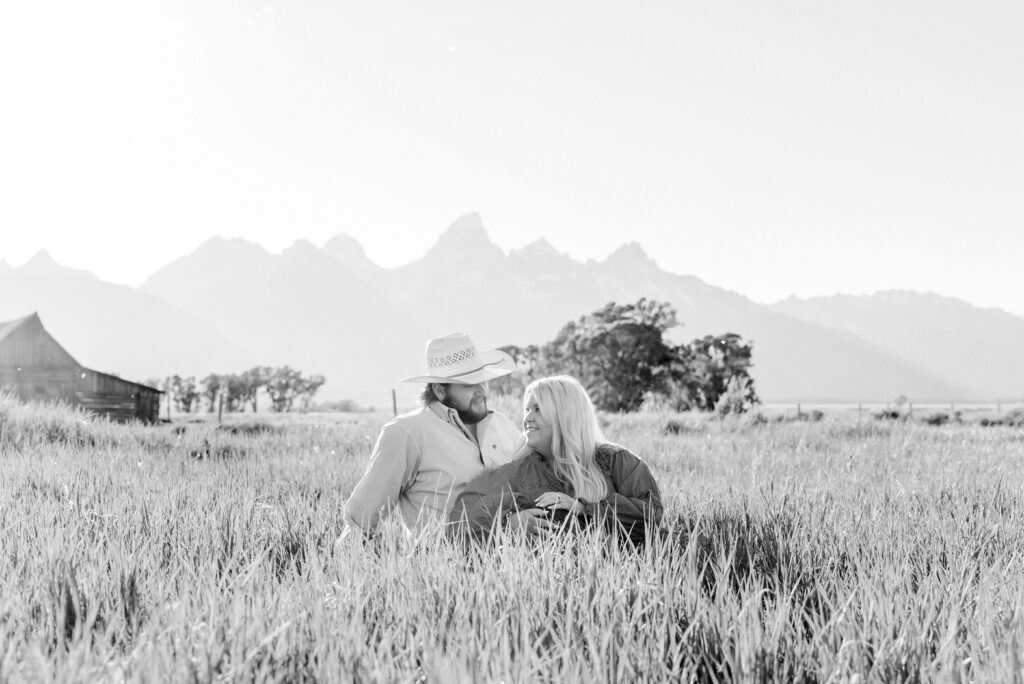 mormon row jackson hole engagement photographer engagement photo ideas spring summer engagement photo ideas grand teton engagement photos anniversary photos jackson hole photographer poses for couples