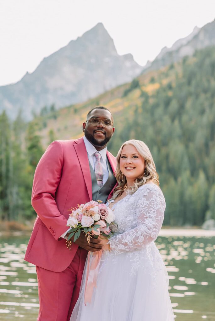 grand teton elopement photographer wedding ceremony tips eloping in jackson hole wyoming non traditional wedding ideas wedding pose