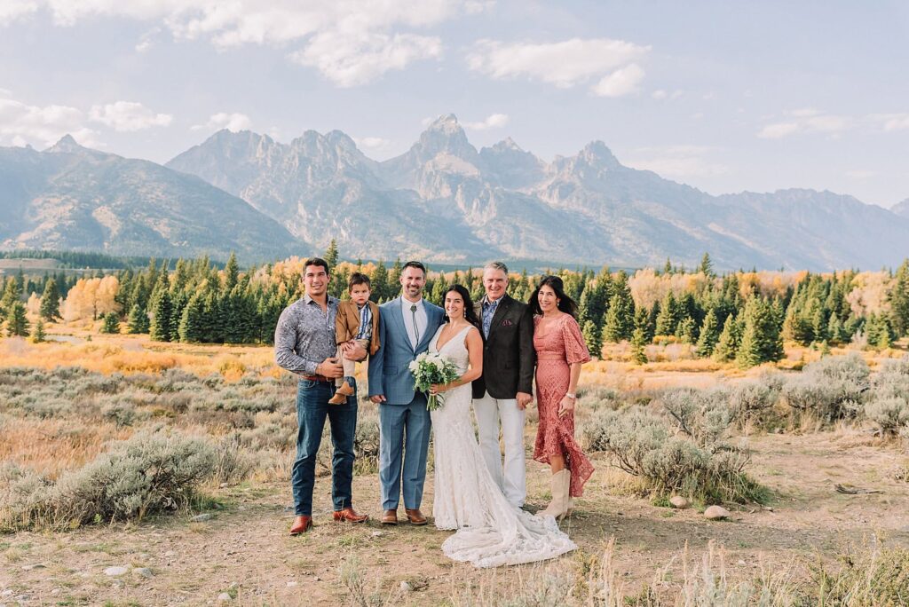 Jackson Family Wedding Portraits traditional wedding ideas grand teton elopement photographer jackson hole wedding photographers ceremony locations