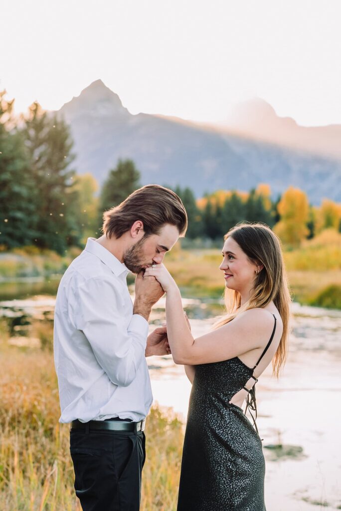 grand teton engagement photographer jackson hole engagement photographer engagement photo ideas spring summer engagement photo ideas grand teton engagement photos anniversary photos jackson hole photographer poses for couples