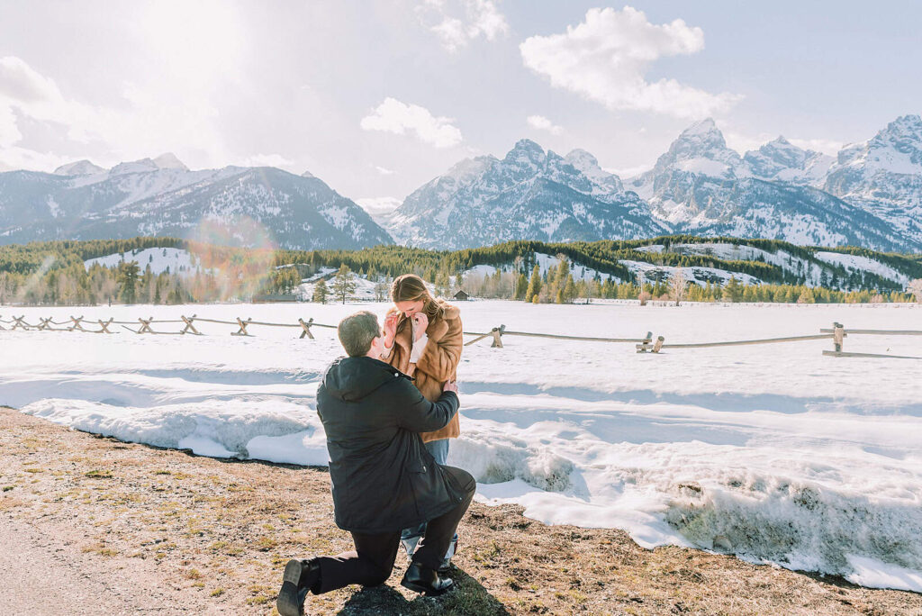 grand teton engagement photos anniversary photos jackson hole photographer poses for couples spring jackson hole proposal