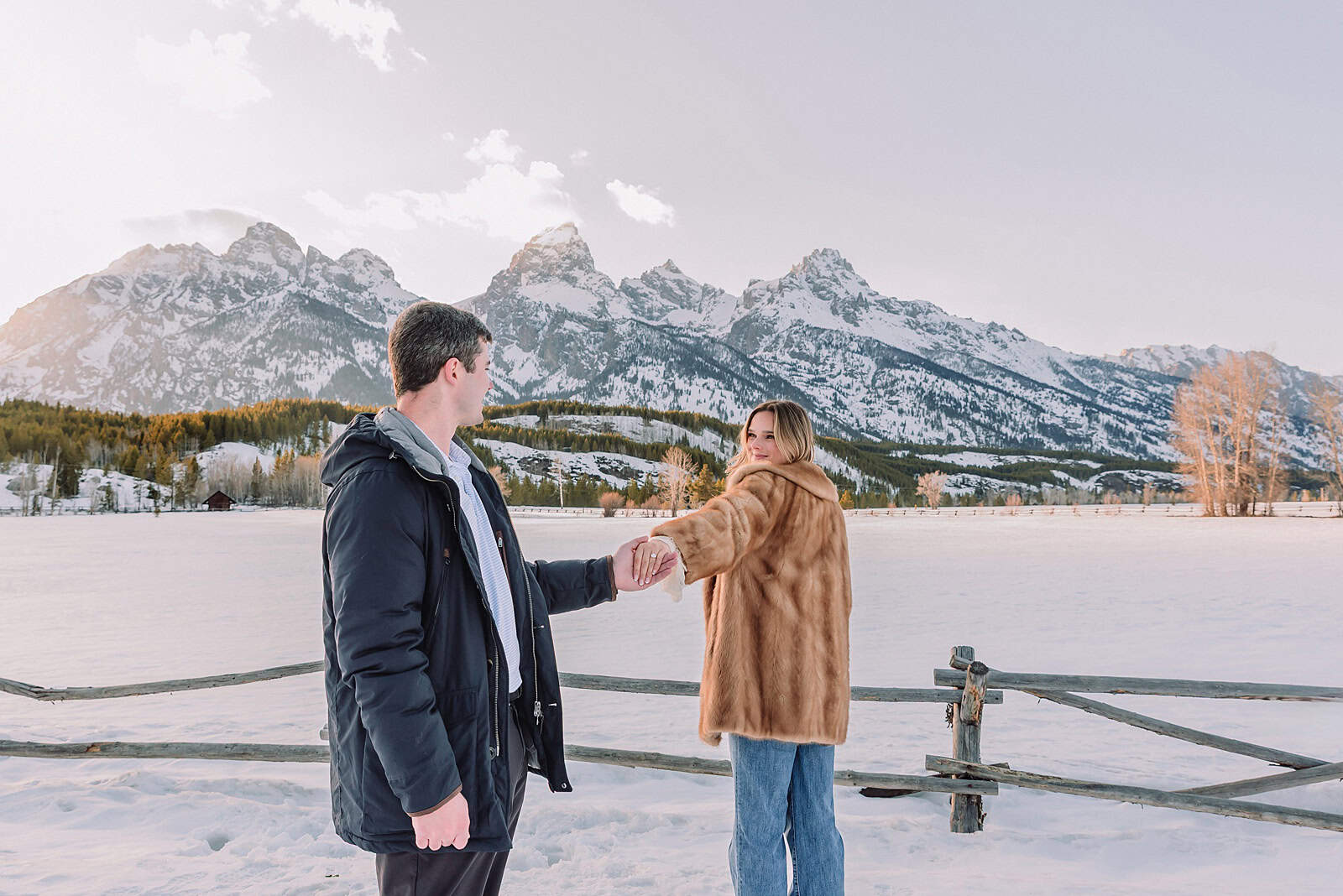 grand teton engagement photos anniversary photos jackson hole photographer poses for couples spring jackson hole proposal