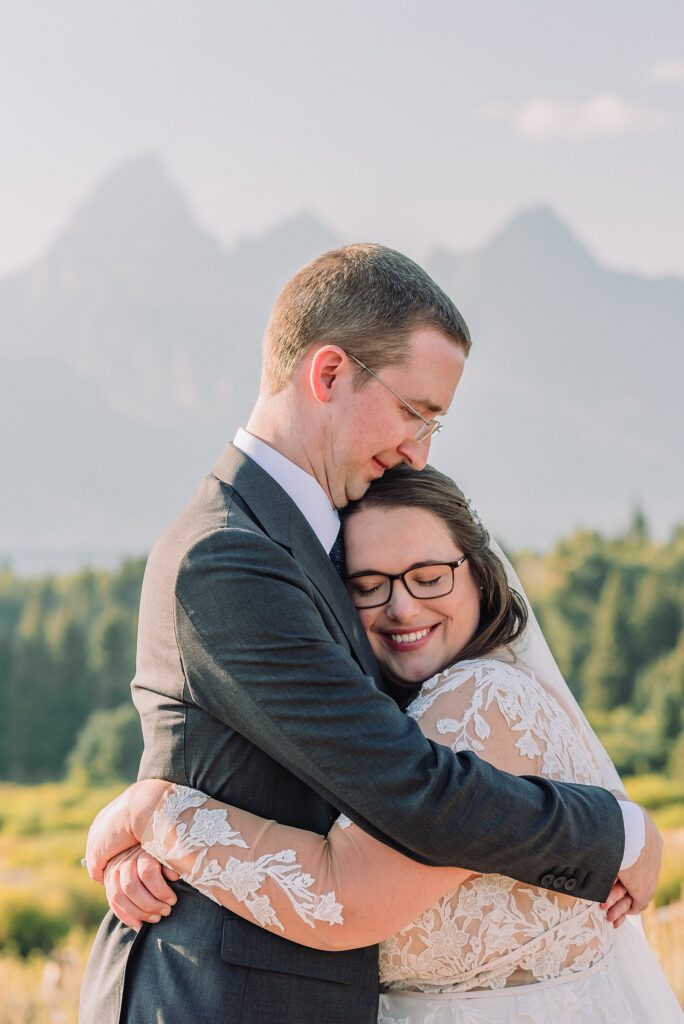 Grand Teton National Park intimate wedding ceremony Blacktail Ponds Overlook elopement photography vegan wedding cupcakes Wyoming baker dispersed ceremony permit Grand Teton wedding