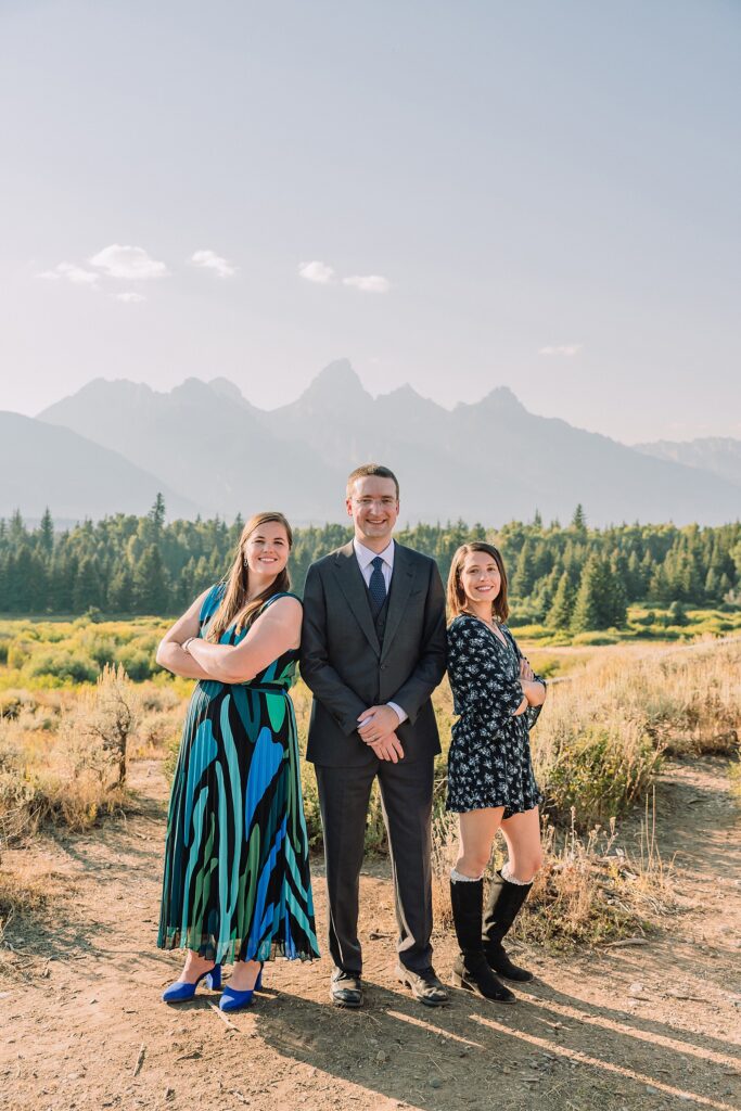 Jackson Hole Wedding Photographer Grand Teton National Park intimate wedding ceremony Blacktail Ponds Overlook elopement photography dispersed ceremony permit Grand Teton wedding