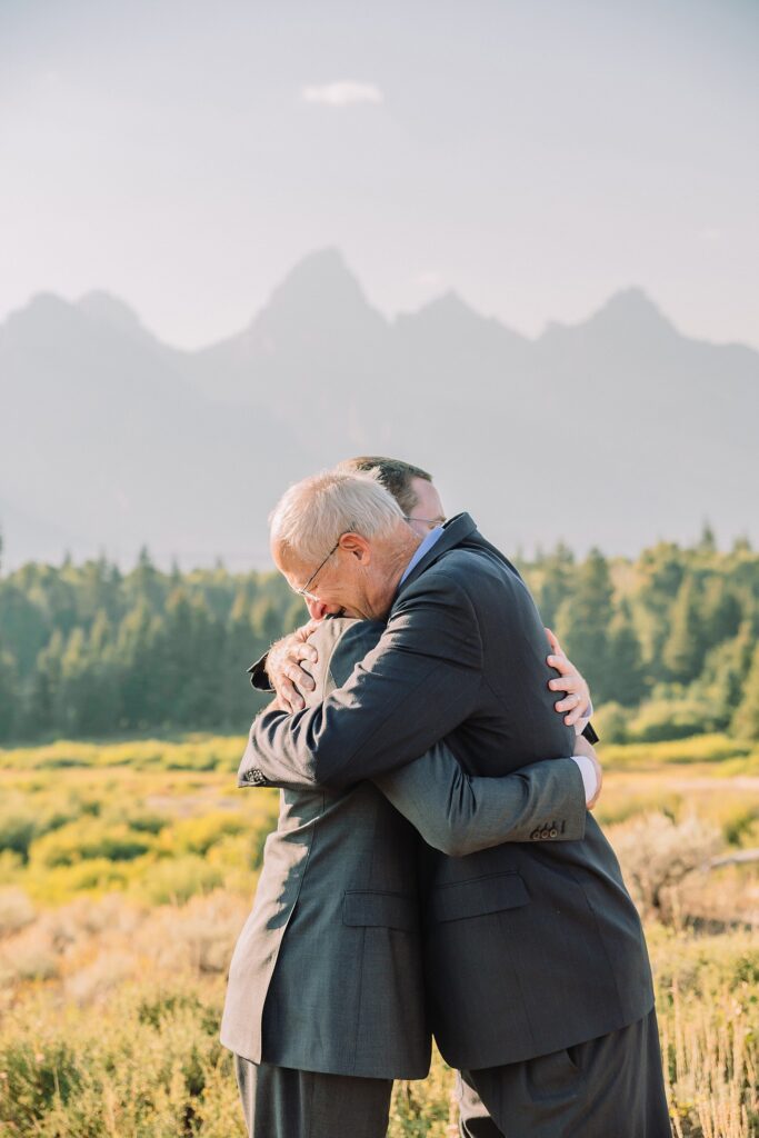 Jackson Hole Wedding Photographer Grand Teton National Park intimate wedding ceremony Blacktail Ponds Overlook elopement photography dispersed ceremony permit Grand Teton wedding