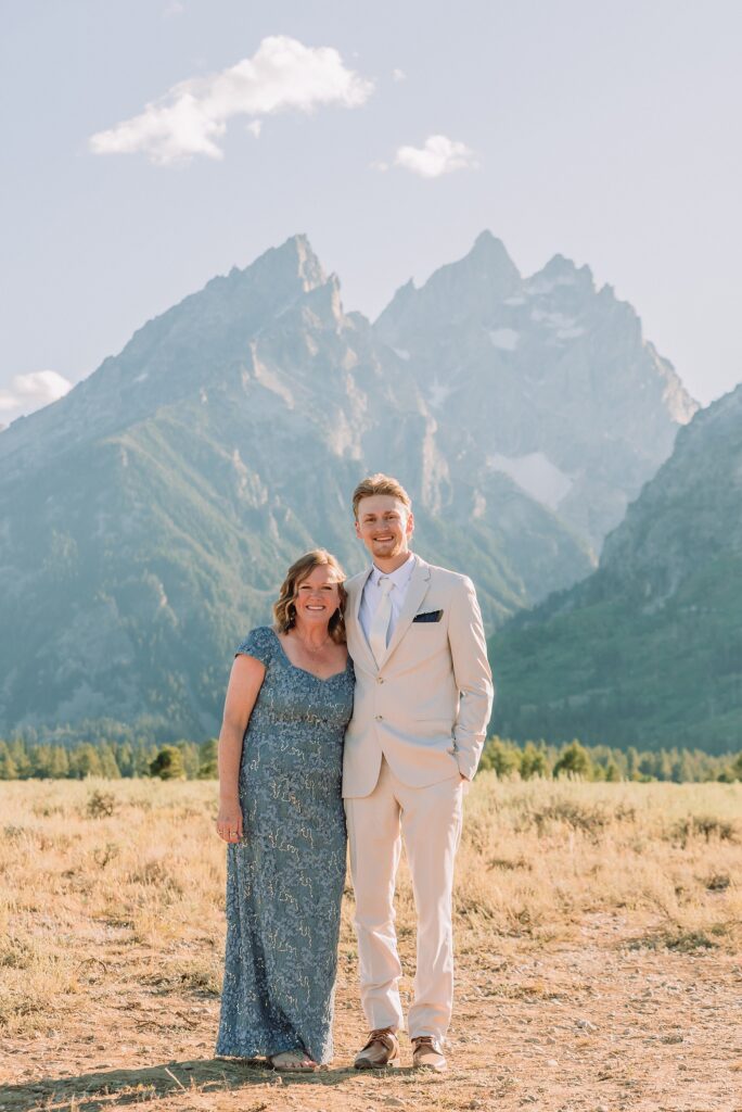 Cathedral View Turnout elopement ceremony Grand Teton National Park bride on horse Grand Teton elopement couple running down road Grand Teton elopement Jackson Hole micro wedding photographer how to get married in grand teton national park western wedding at Cathedral View Turnout horses in western wedding jackson hole