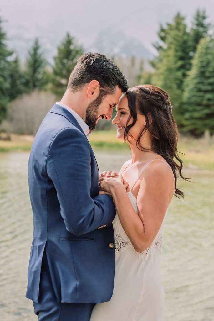 grand teton vow renewal at schwabacher landing spring mountain vow renewal photography jackson hole vow renewal photographer schwabacher landing spring vow renewal ceremony Jackson Hole elopement photographer