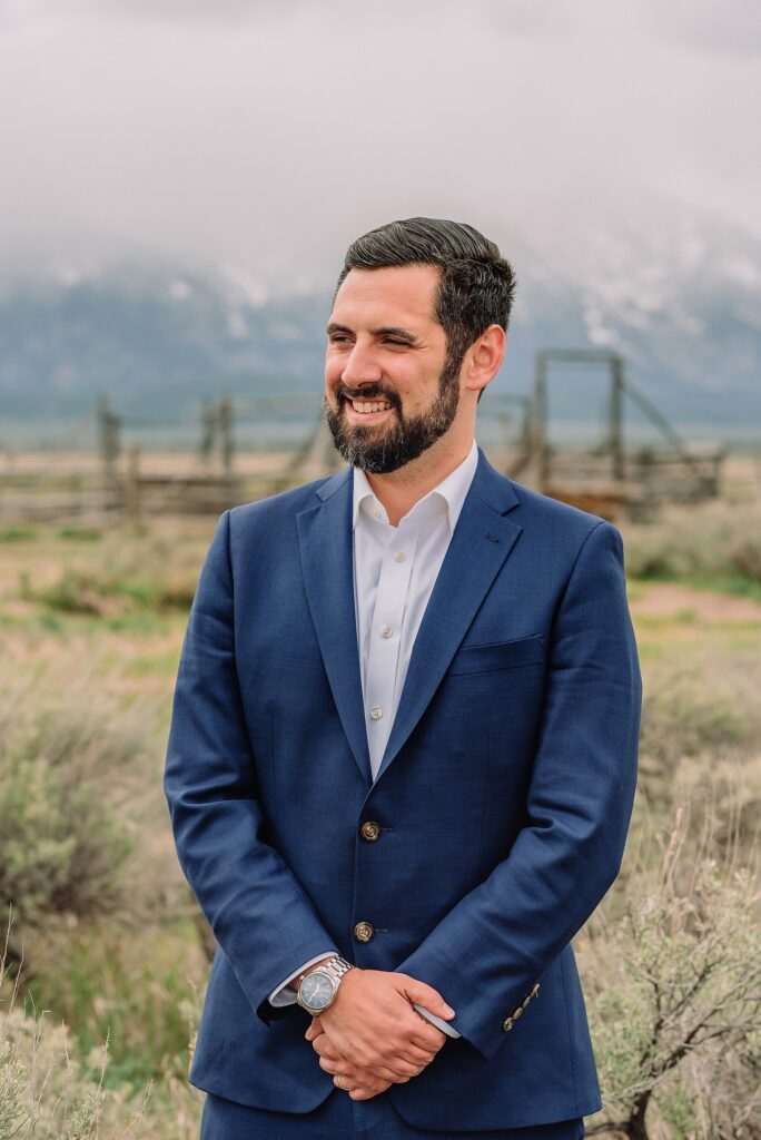 intimate anniversary photos jackson hole wyoming spring mountain vow renewal photography grand teton national park couples session romantic mountain elopement john moulton barn Jackson Hole Wyoming wedding photography historic barn couples photography Jackson Hole Wyoming