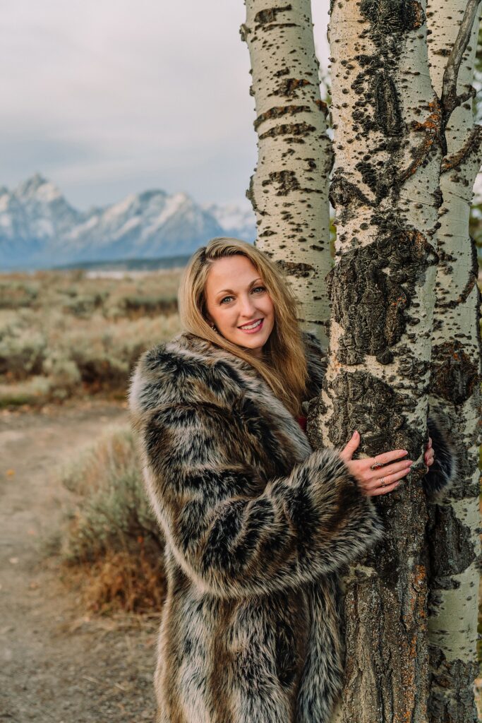 willow flats anniversary session with teton mountain views fall anniversary photos with aspen trees jackson hole jackson hole anniversary photographer capturing love stories luxury anniversary photography willow flats jackson lake views