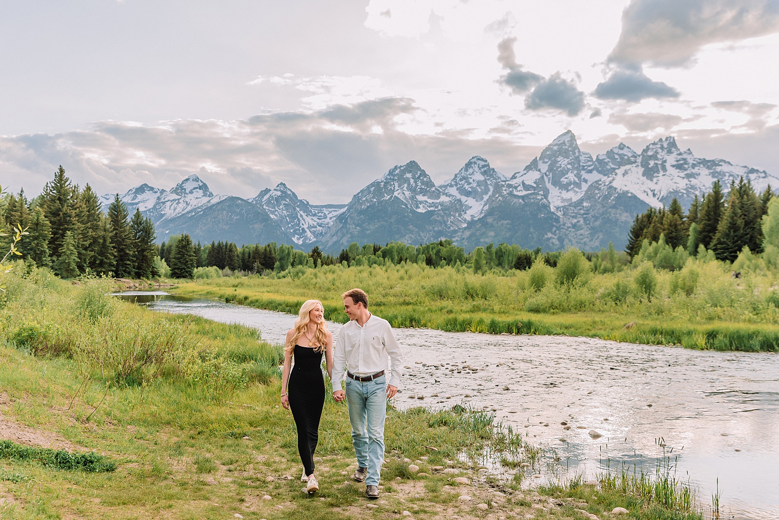proposal photos grand tetons romantic Grand Teton National Park proposal photos candid engagement moments Snake River natural light proposal photos Grand Teton mountains